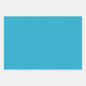 Swirl Floral Tegel Pattern – in het blauw Inpakpapier Vel (Voorkant 2)