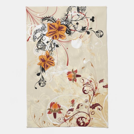 Swirl Floral Theedoek (Verticaal)