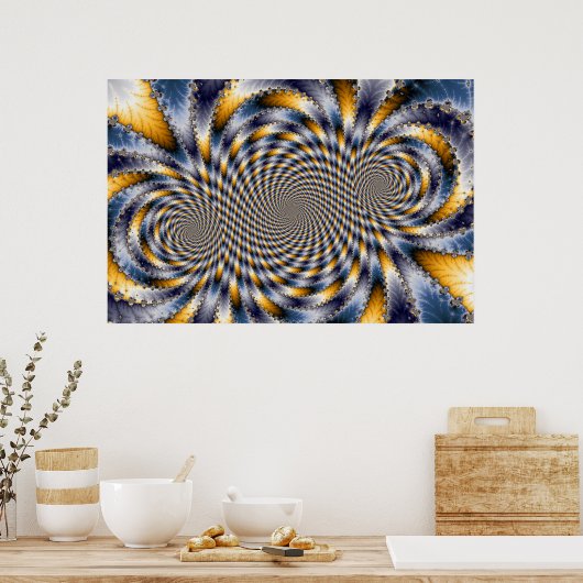 Swirl Fractal 2 - Fractal Poster (Keuken)