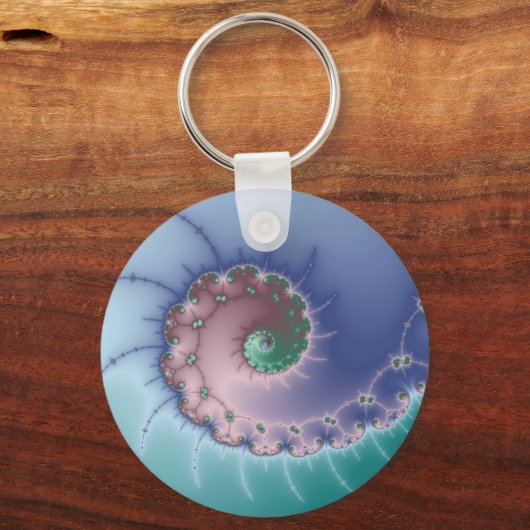 Swirl - Fractal Sleutelhanger (Voorkant)