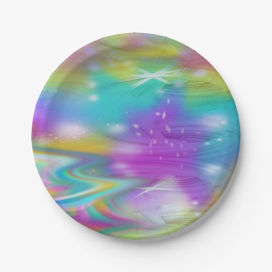 Swirl Galaxy Papieren Bordje (Voorkant)