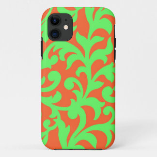 Swirl Green Oranje Hoesje-Mate iPhone 5 Hoesje