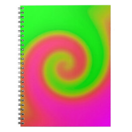 Swirl Green Roze Notitieboek