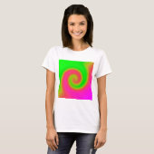 Swirl Green Roze T-shirt (Voorkant volledig)