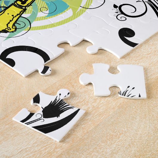 Swirl Grunge Clarinet Legpuzzel (Zijkant)