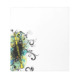Swirl Grunge Clarinet Notitieblok