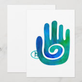 Swirl Hamsa Art Kaart (Voorkant / Achterkant)
