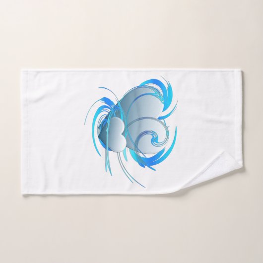 Swirl Hearts Bad Handdoek (Handdoek)