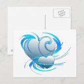 Swirl Hearts Briefkaart (Voorkant / Achterkant)