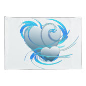 Swirl Hearts Kussensloop (Achterkant-Rechts)