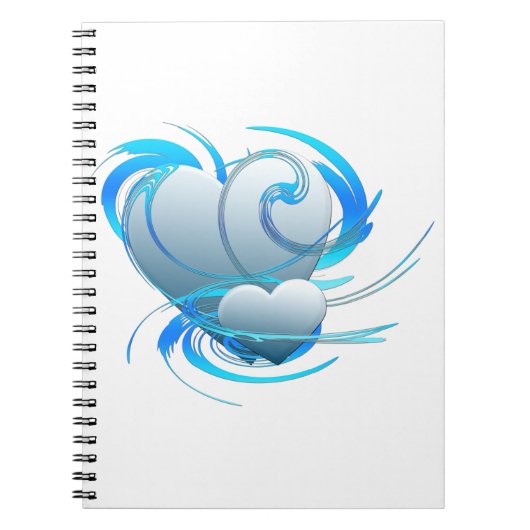Swirl Hearts Notitieboek (Voorkant)