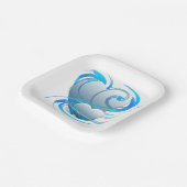 Swirl Hearts Papieren Bordje (Gebogen)