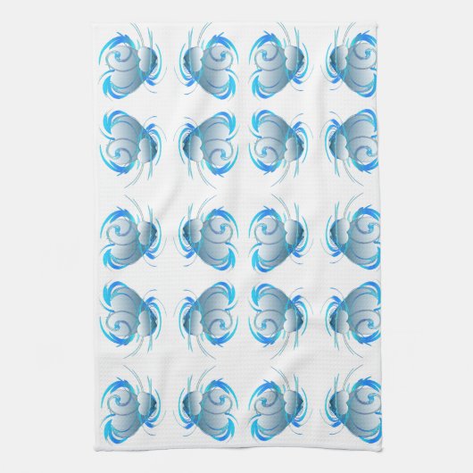 Swirl Hearts Theedoek (Verticaal)