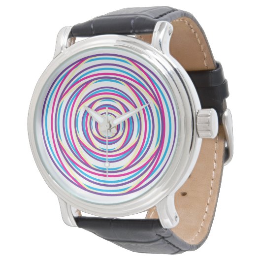 Swirl Horloge (Gekanteld)
