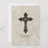 -Swirl-katholieke uitnodiging voor bruiloft (Achterkant)