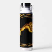 Swirl Liquid Gold Black Monoch Achem Opulent Swirl Waterfles (Voorkant)