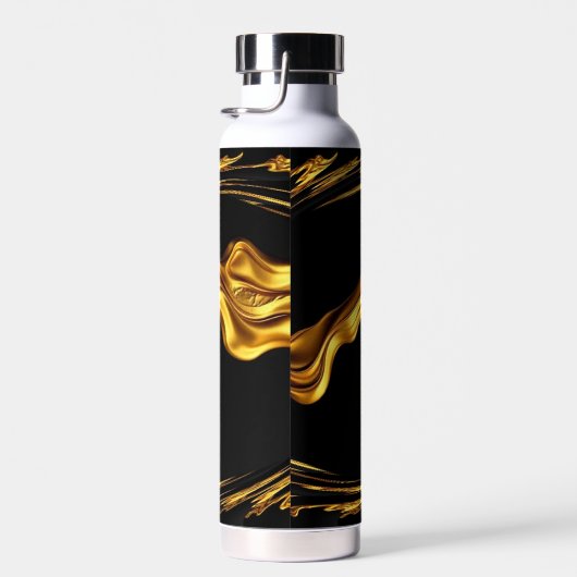 Swirl Liquid Gold Black Monoch Achem Opulent Swirl Waterfles (Rechts)