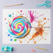 Swirl Lollipop Mulitcolours Tissue Paper Tissuepapier (Craft)
