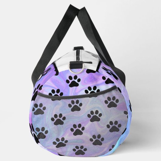 Swirl Marble Paw Print Pet monogram personalize Plunjezak (Rechts)