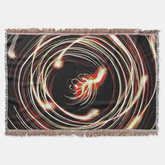 Swirl Motion Burst – Premium Woven Blanket Deken (Voorkant)