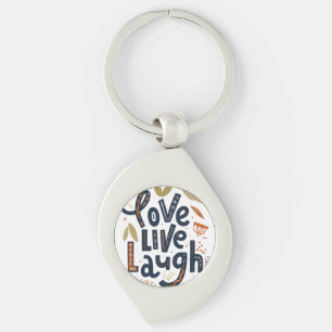 Swirl of Joy - Liefde, Leven, Lachen Sleutelhanger