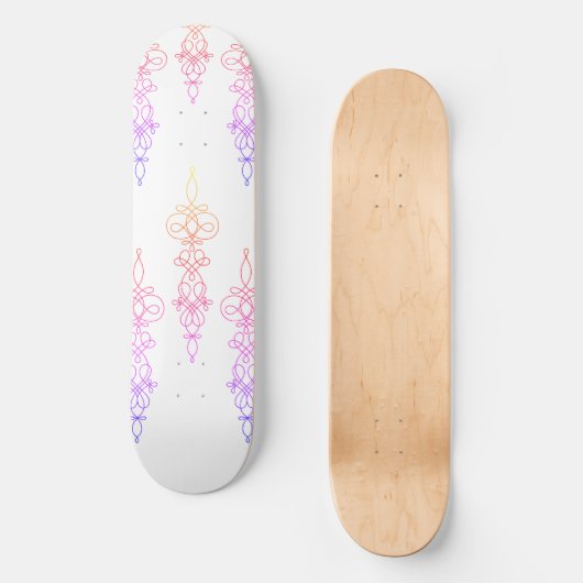 Swirl Ombre Persoonlijk Skateboard (Voorkant)