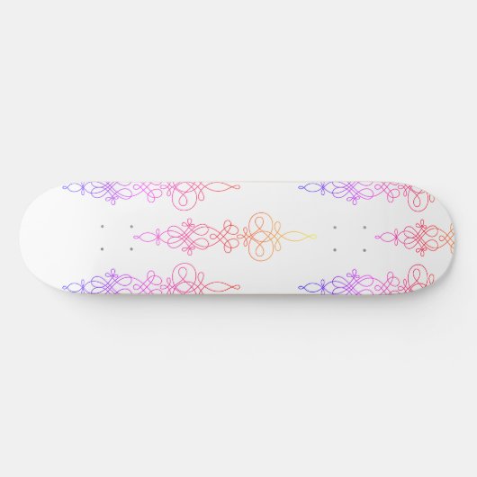 Swirl Ombre Persoonlijk Skateboard (Horizontaal)