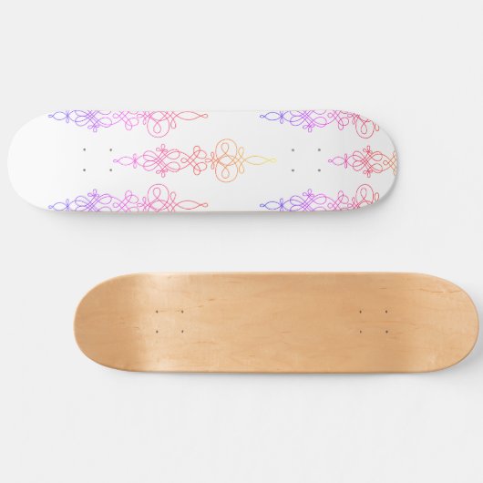Swirl Ombre Persoonlijk Skateboard (Horizontaal)
