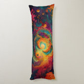 Swirl-ontwerppatroon Lichaamskussen (Achterkant (Verticaal))