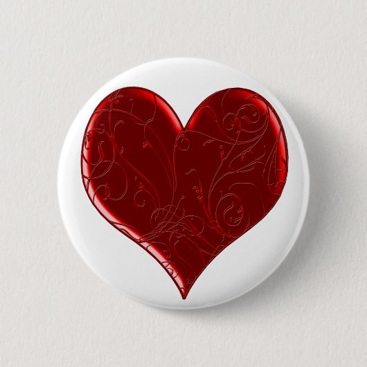 Swirl Overlay Heart Button (Voorkant)