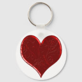 Swirl Overlay Heart Sleutelhanger (Voorkant)