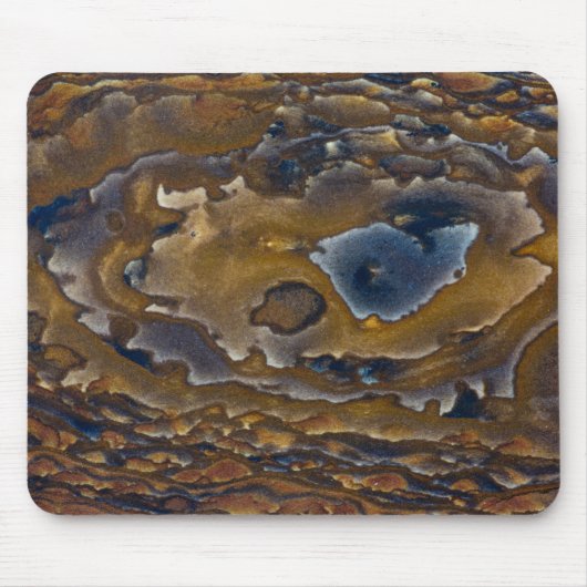 Swirl-patroon op Jasper Slab Muismat (Voorkant)