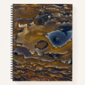 Swirl-patroon op Jasper Slab Notitieboek (Voorkant)