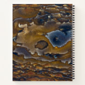 Swirl-patroon op Jasper Slab Notitieboek (Achterkant)