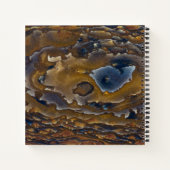 Swirl-patroon op Jasper Slab Notitieboek (Achterkant)