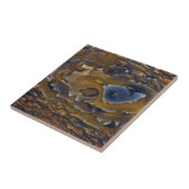 Swirl-patroon op Jasper Slab Tegeltje (Zijkant)