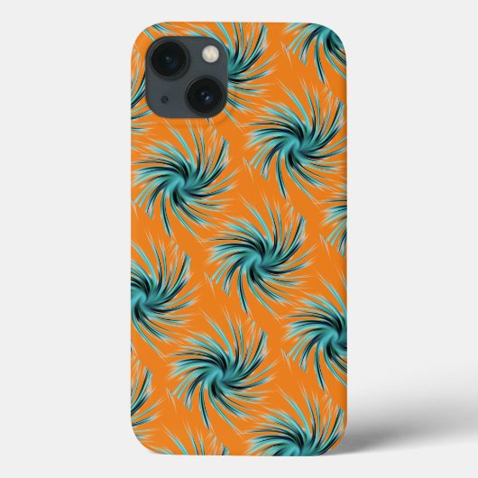 Swirl Pattern - Blauwgroen Groen Blauw Oranje Geel Case-Mate iPhone Case (Achterkant)