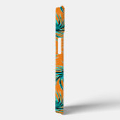 Swirl Pattern - Blauwgroen Groen Blauw Oranje Geel Case-Mate iPhone Case (Achterkant / Rechts)