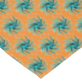 Swirl Pattern - Blauwgroen Groen Blauw Oranje Geel Tafelkleed (Gekanteld)