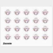 Swirl rendieren ronde sticker (Vel)