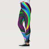 Swirl Retro Blue Leggings (Links)