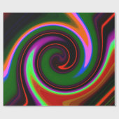 Swirl Retro Cadeaupapier (Vlak)