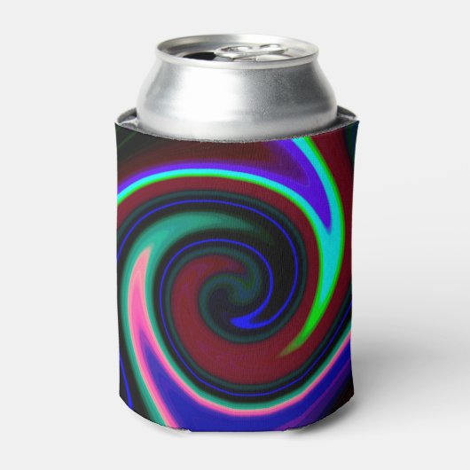 Swirl Retro Neon Blikjeskoeler (Blikje Voorkant)