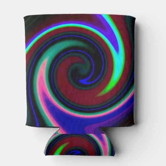 Swirl Retro Neon Blikjeskoeler (Achterkant)