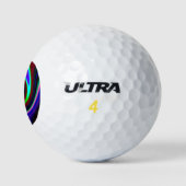 Swirl Retro Neon Golfballen (Logo)