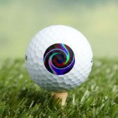 Swirl Retro Neon Golfballen (Insitu Shirt)