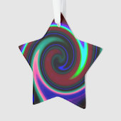 Swirl Retro Neon Ornament (voorkant)
