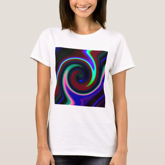 Swirl Retro Neon T-shirt (Voorkant)