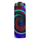 Swirl Retro Neon Thermosbeker (Voorkant)