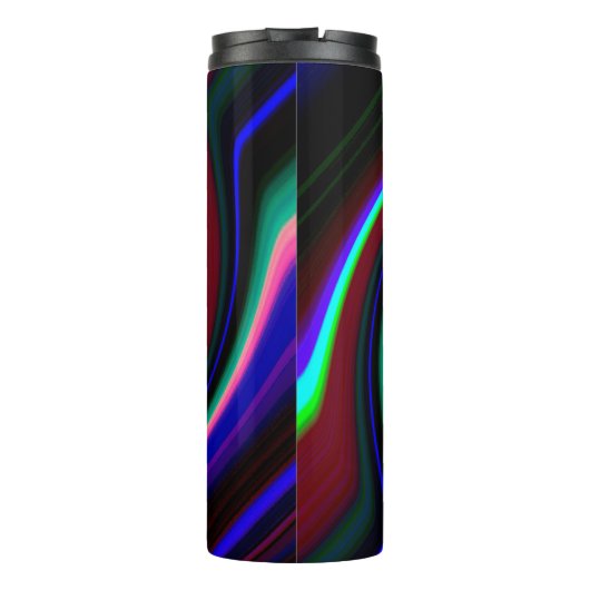 Swirl Retro Neon Thermosbeker (Achterkant)